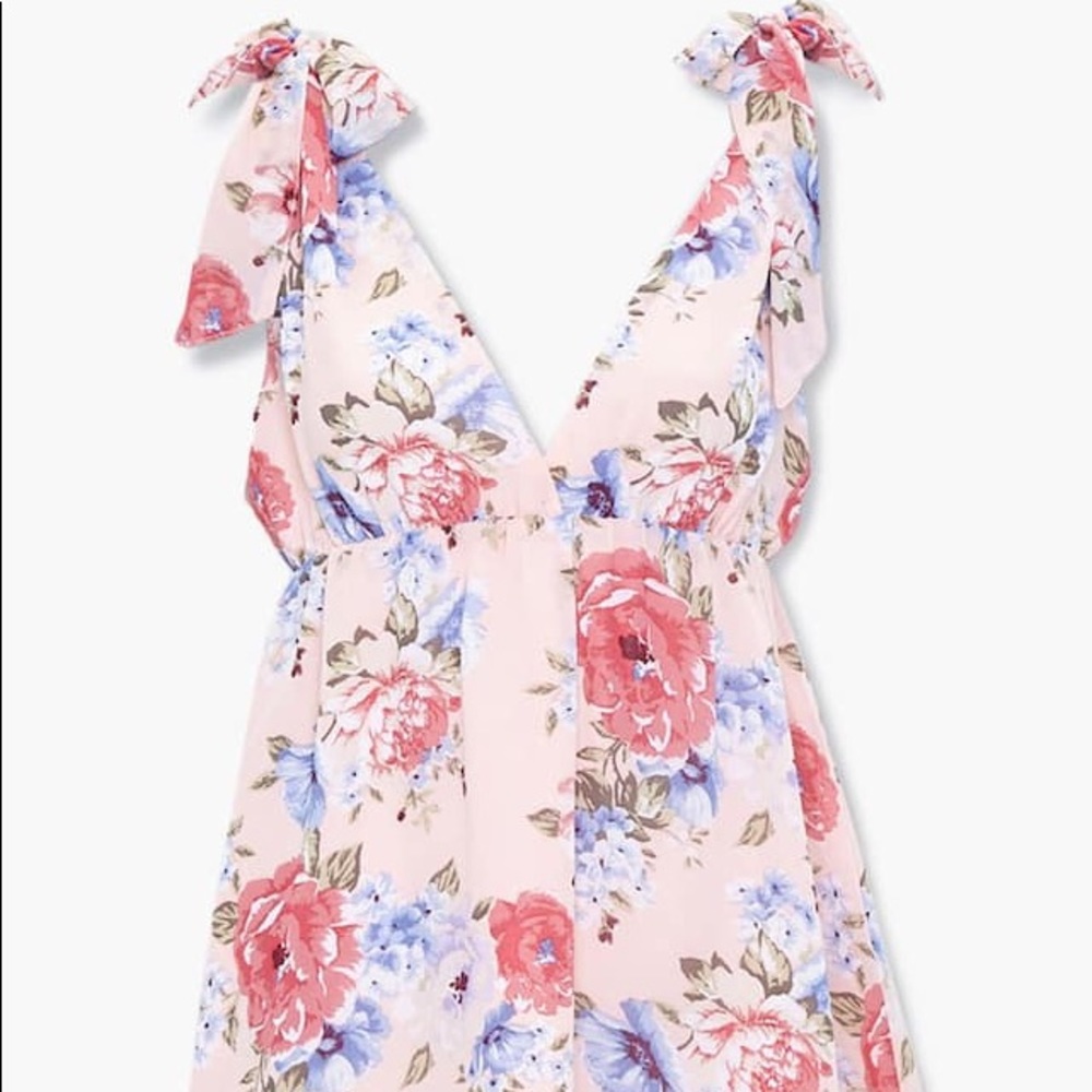 NEW Floral Tie-Strap Top